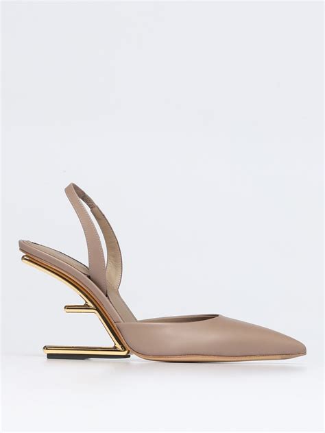 fendi thigh high heels|fendi high heel slingbacks.